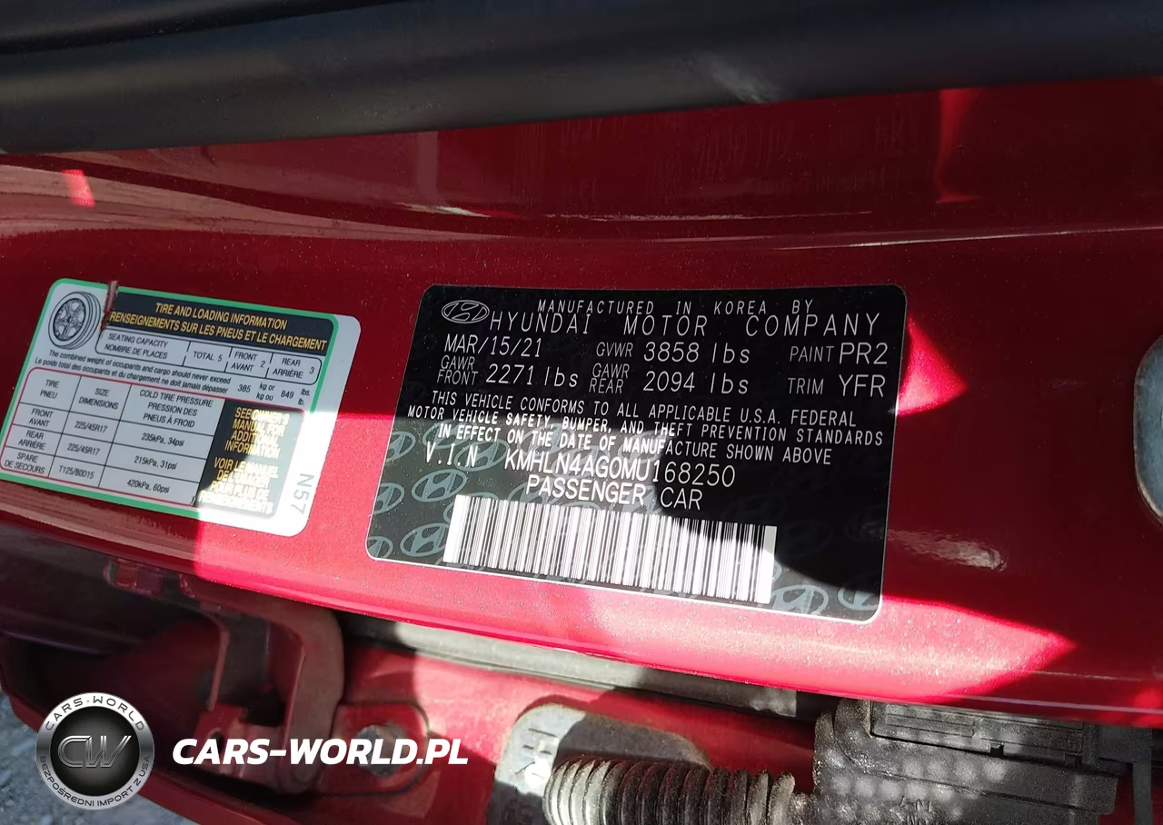 2021 Hyundai Elantra Sel VIN:KMHLN4AG0MU168250 - 9