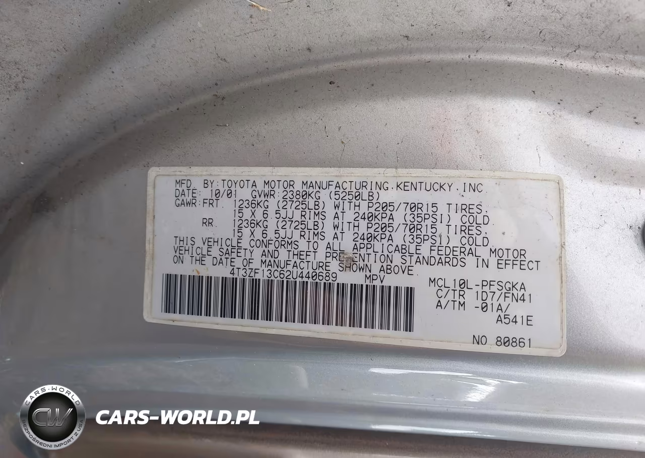 2002 Toyota Sienna Le VIN:4T3ZF13C62U440689 - 9