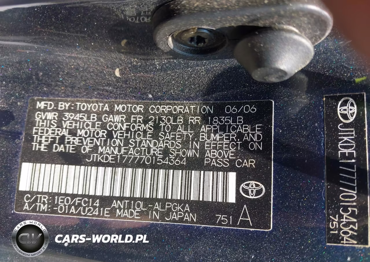 2007 Scion Tc VIN:JTKDE177770154364 - 9