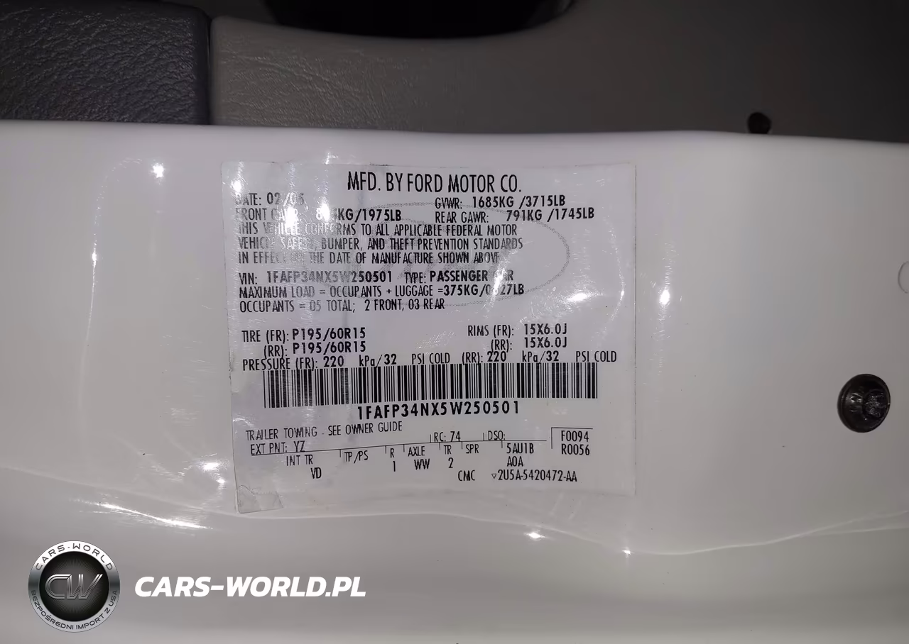 2005 Ford Focus Zx4 VIN:1FAFP34NX5W250501 - 9