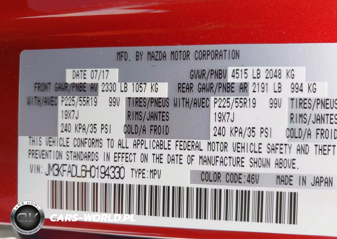 2017 Mazda Cx-5 Grand Select VIN:JM3KFADL6H0194330 - 9