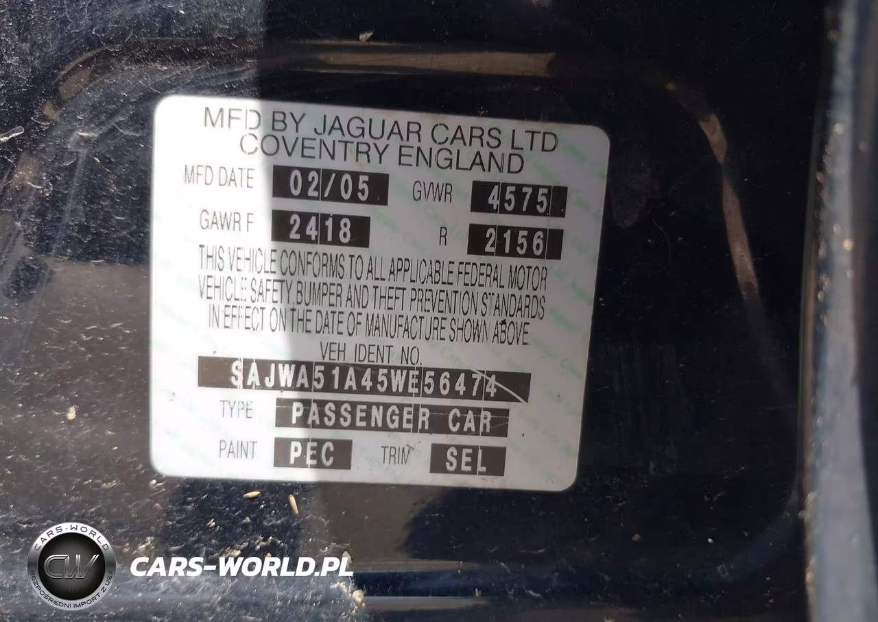 2005 Jaguar X-Type 3.0 VIN:SAJWA51A45WE56474 - 9