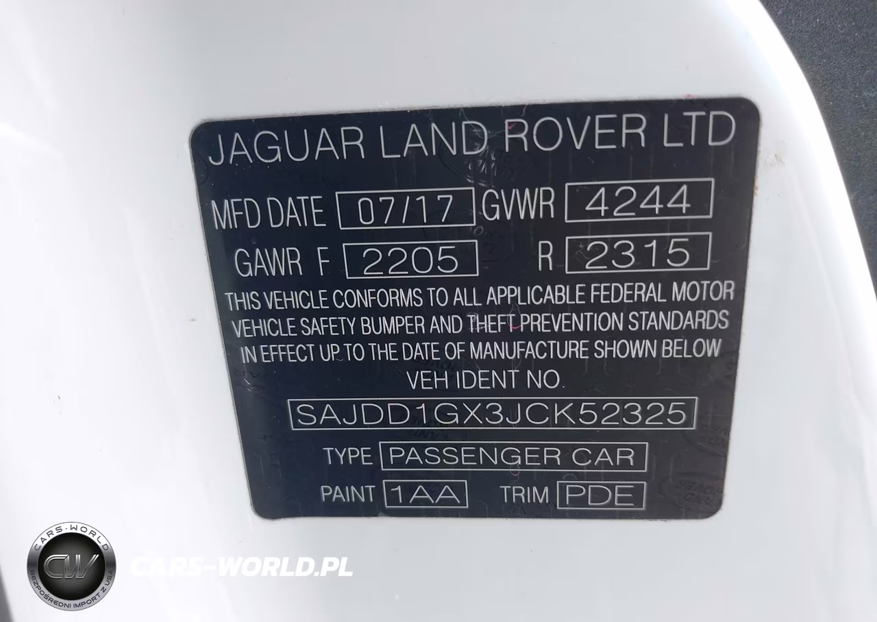 2018 Jaguar F-Type 296Hp VIN:SAJDD1GX3JCK52325 - 9