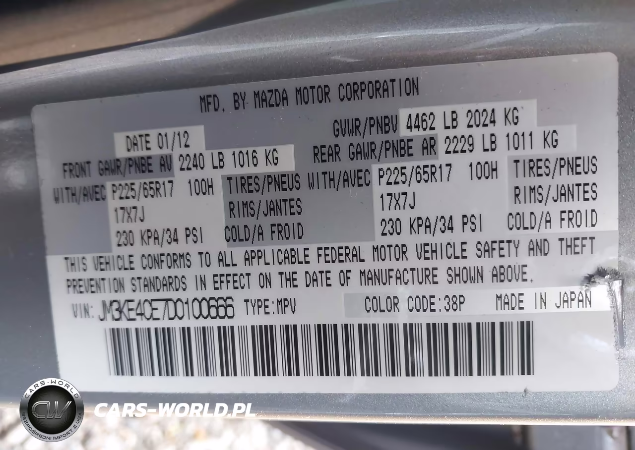 2013 Mazda Cx-5 Touring VIN:JM3KE4CE7D0100666 - 9