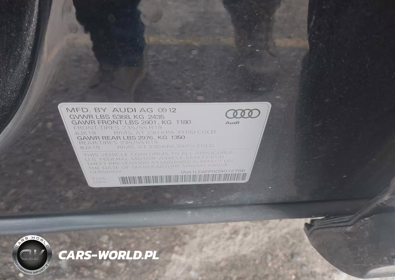 2013 Audi Q5 2.0T Premium VIN:WA1LFAFP6DA012766 - 9