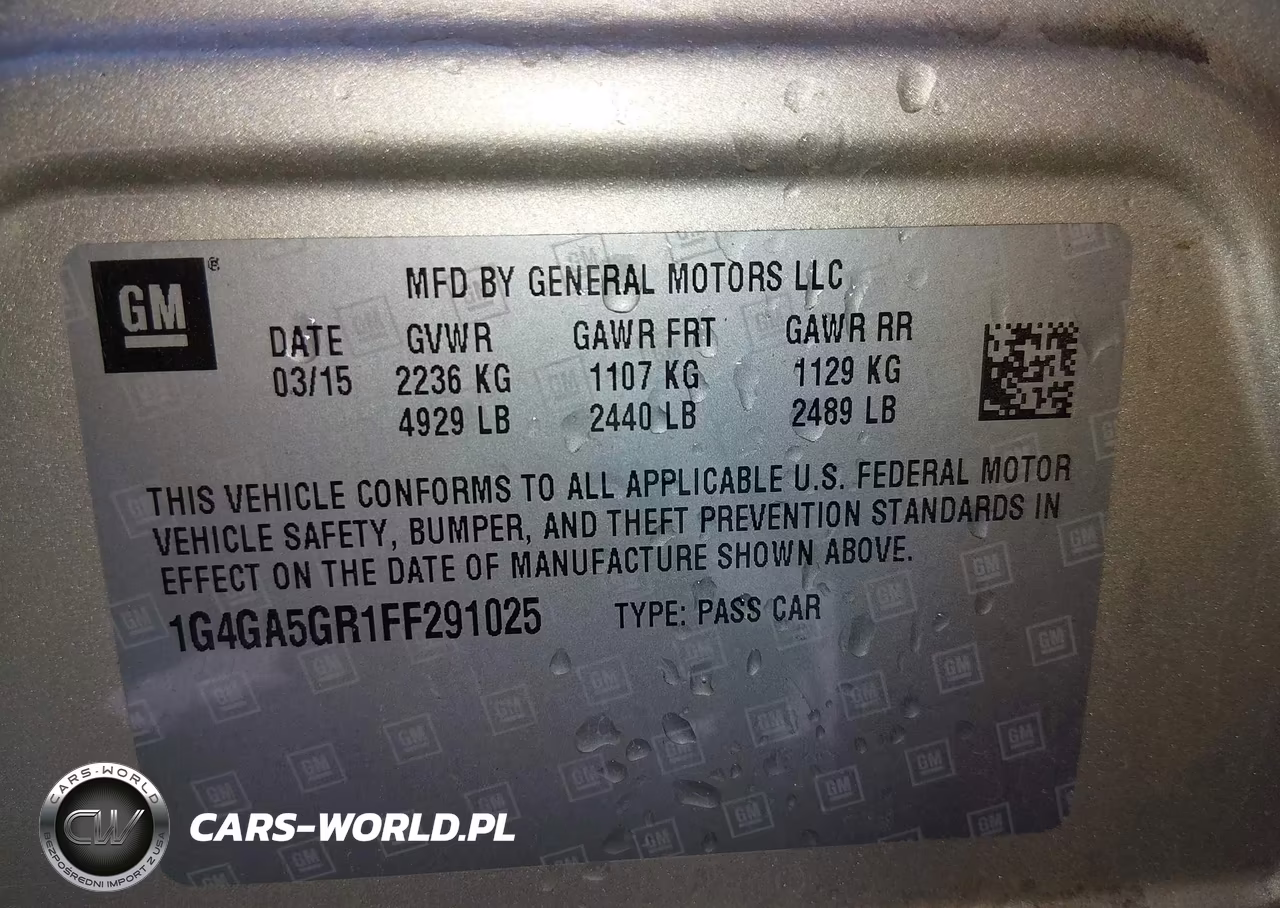 2015 Buick Lacrosse VIN:1G4GA5GR1FF291025 - 9