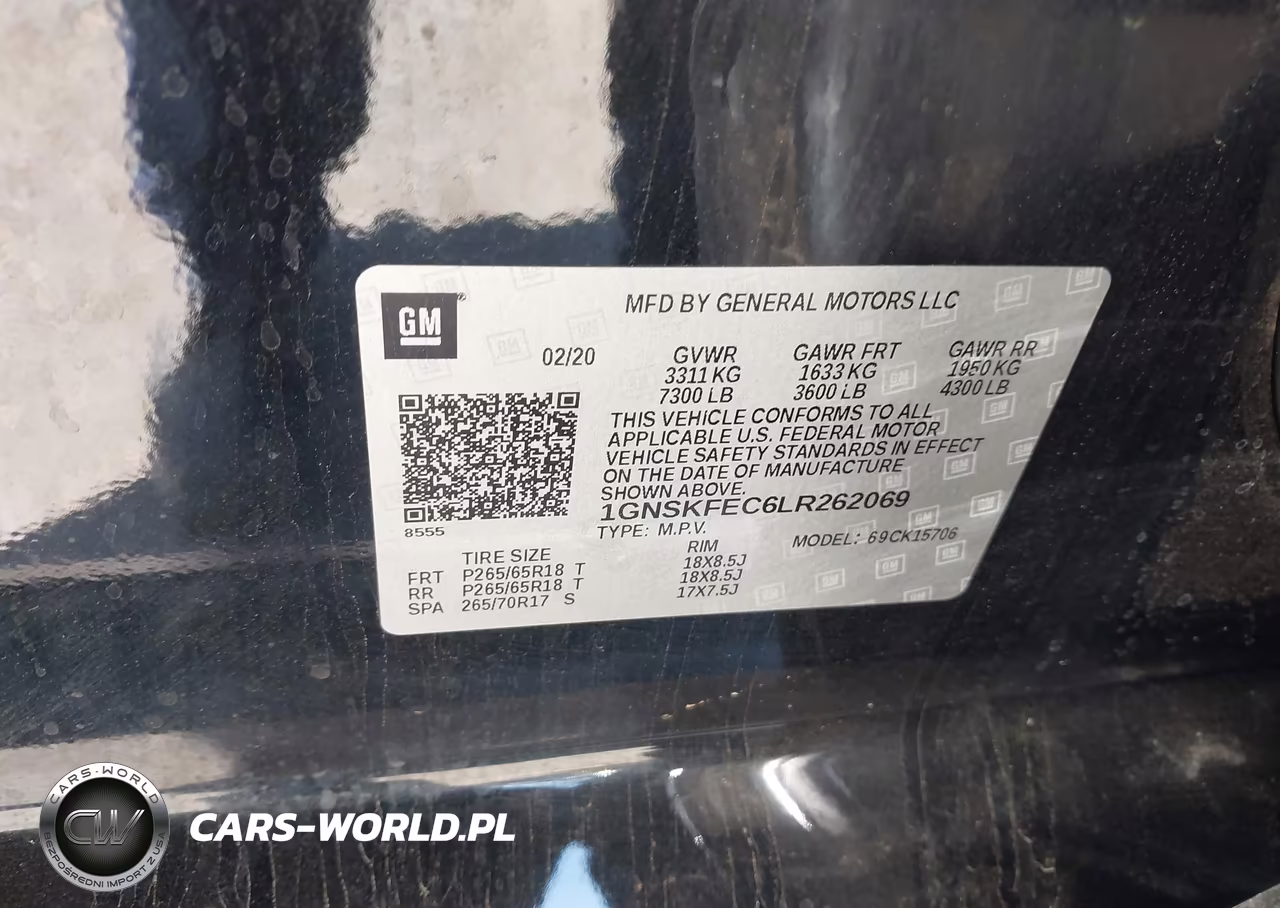 2020 Chevrolet Tahoe 4Wd Commercial Fleet VIN:1GNSKFEC6LR262069 - 9