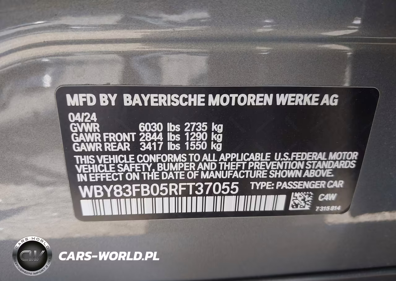 2024 BMW I4 Gran Coupe xDrive40 VIN:WBY83FB05RFT37055 - 9