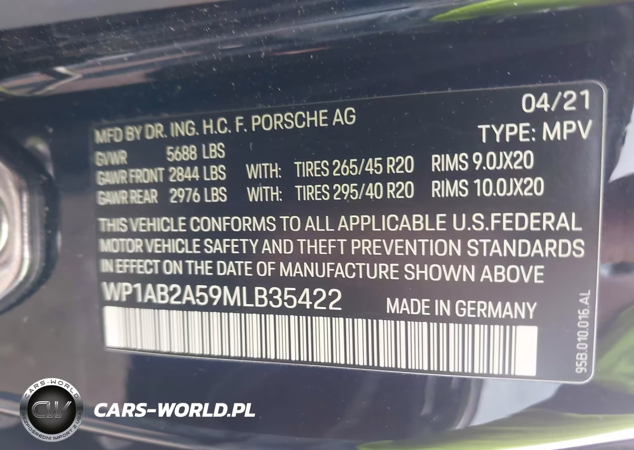 2021 Porsche Macan S VIN:WP1AB2A59MLB35422 - 9