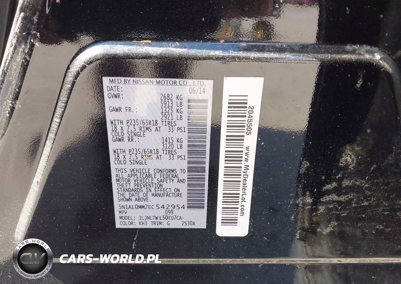 2014 Infiniti Qx60 VIN:5N1AL0MM2EC542954 - 9