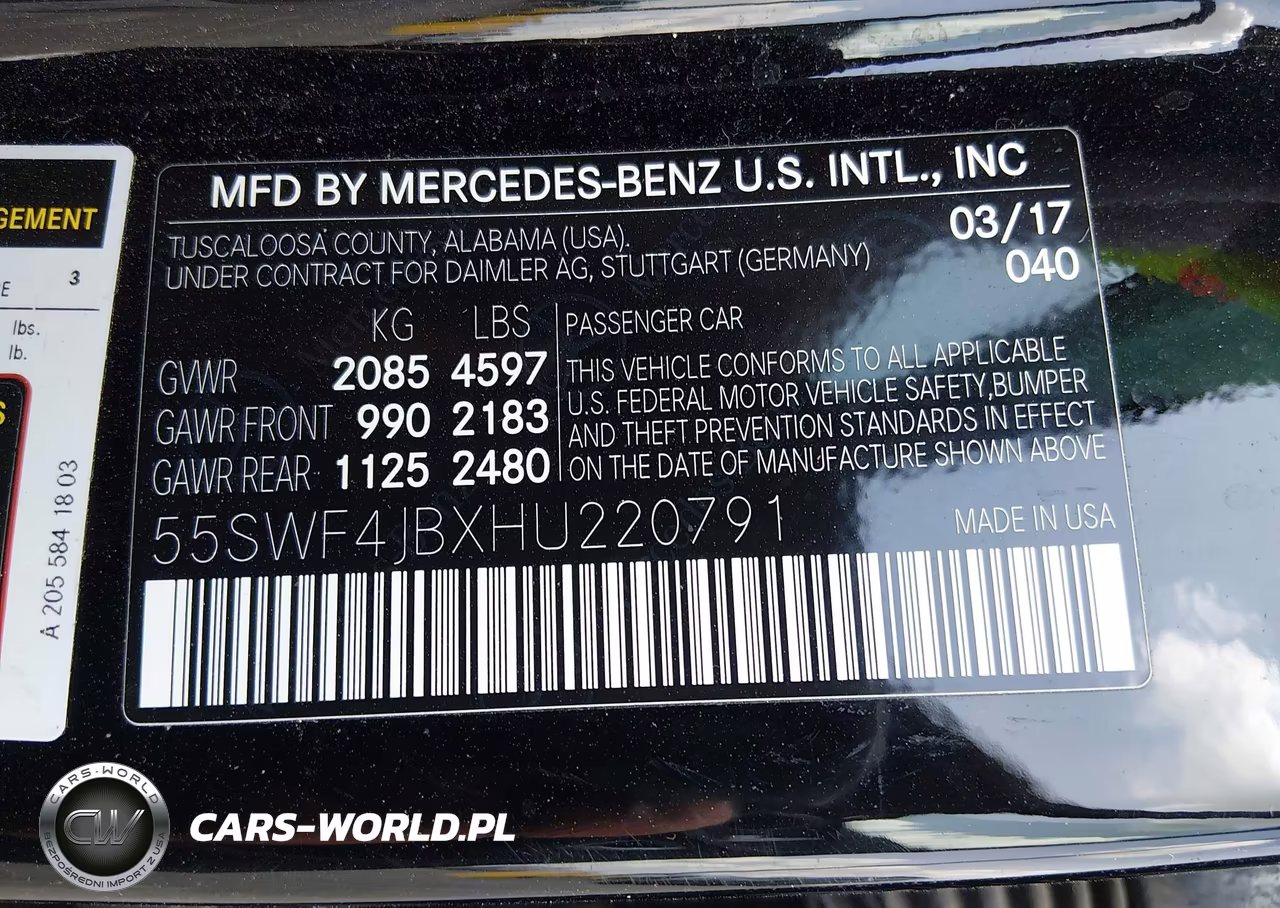 2017 Mercedes-Benz C 300 VIN:55SWF4JBXHU220791 - 9