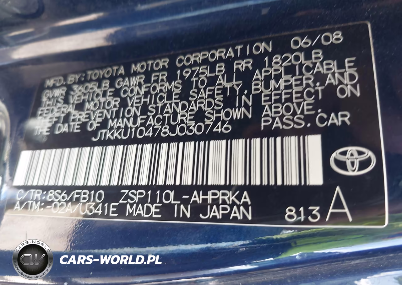 2008 Scion Xd VIN:JTKKU10478J030746 - 9
