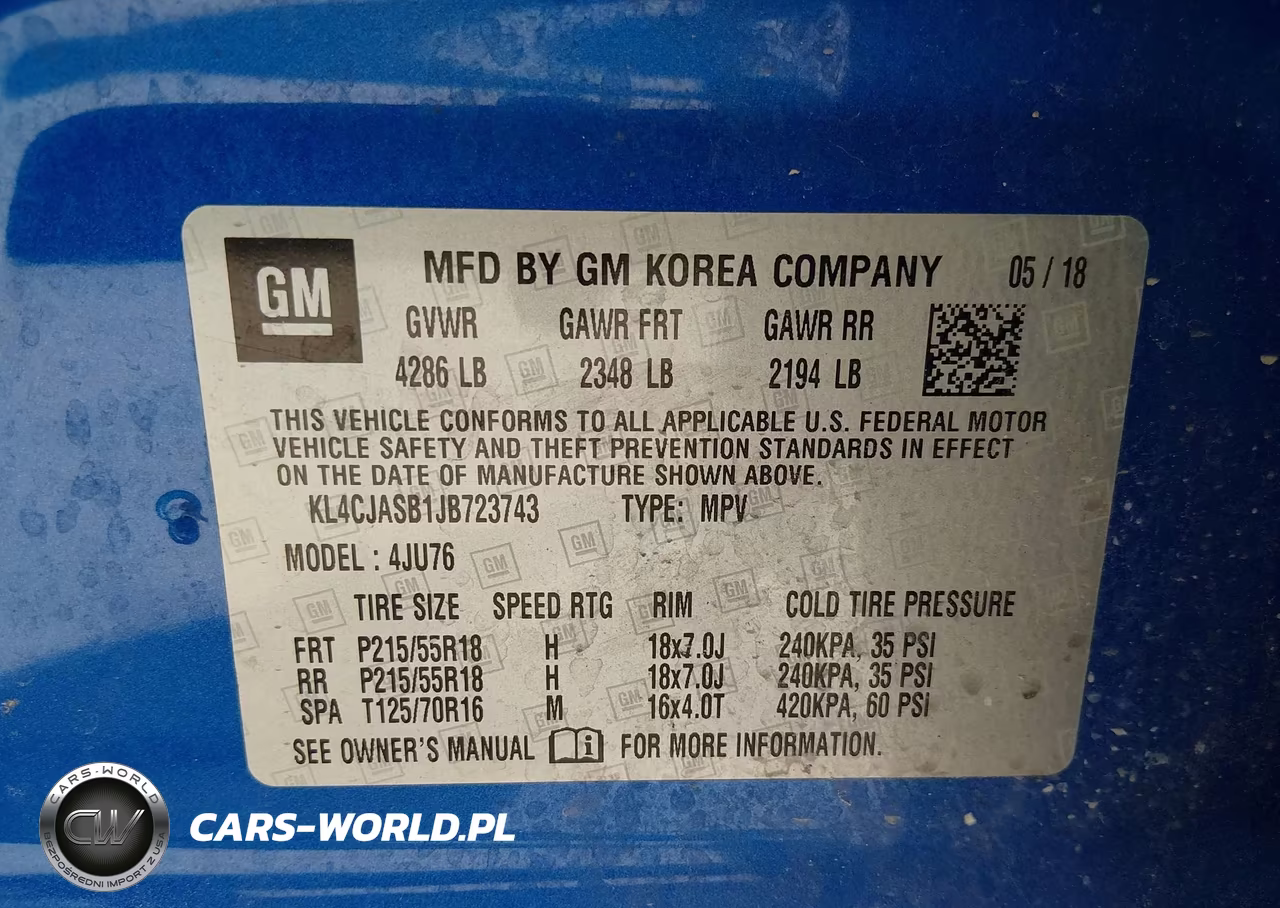 2018 Buick Encore Preferred VIN:KL4CJASB1JB723743 - 9