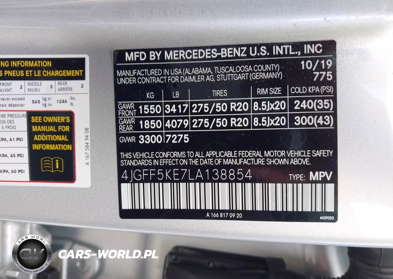 2020 Mercedes-Benz Gls 450 4Matic VIN:4JGFF5KE7LA138854 - 9