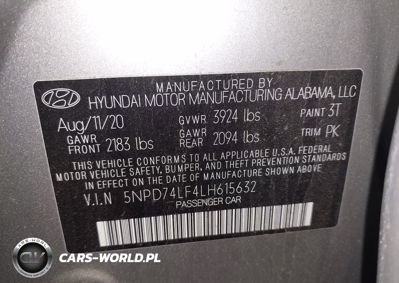 2020 Hyundai Elantra Se VIN:5NPD74LF4LH615632 - 9