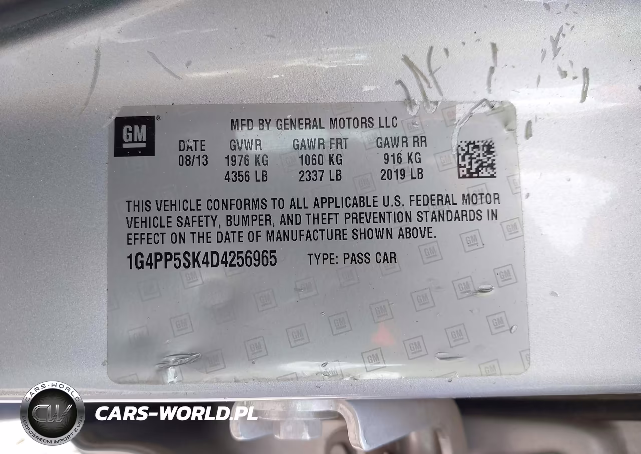 2013 Buick Verano VIN:1G4PP5SK4D4256965 - 9