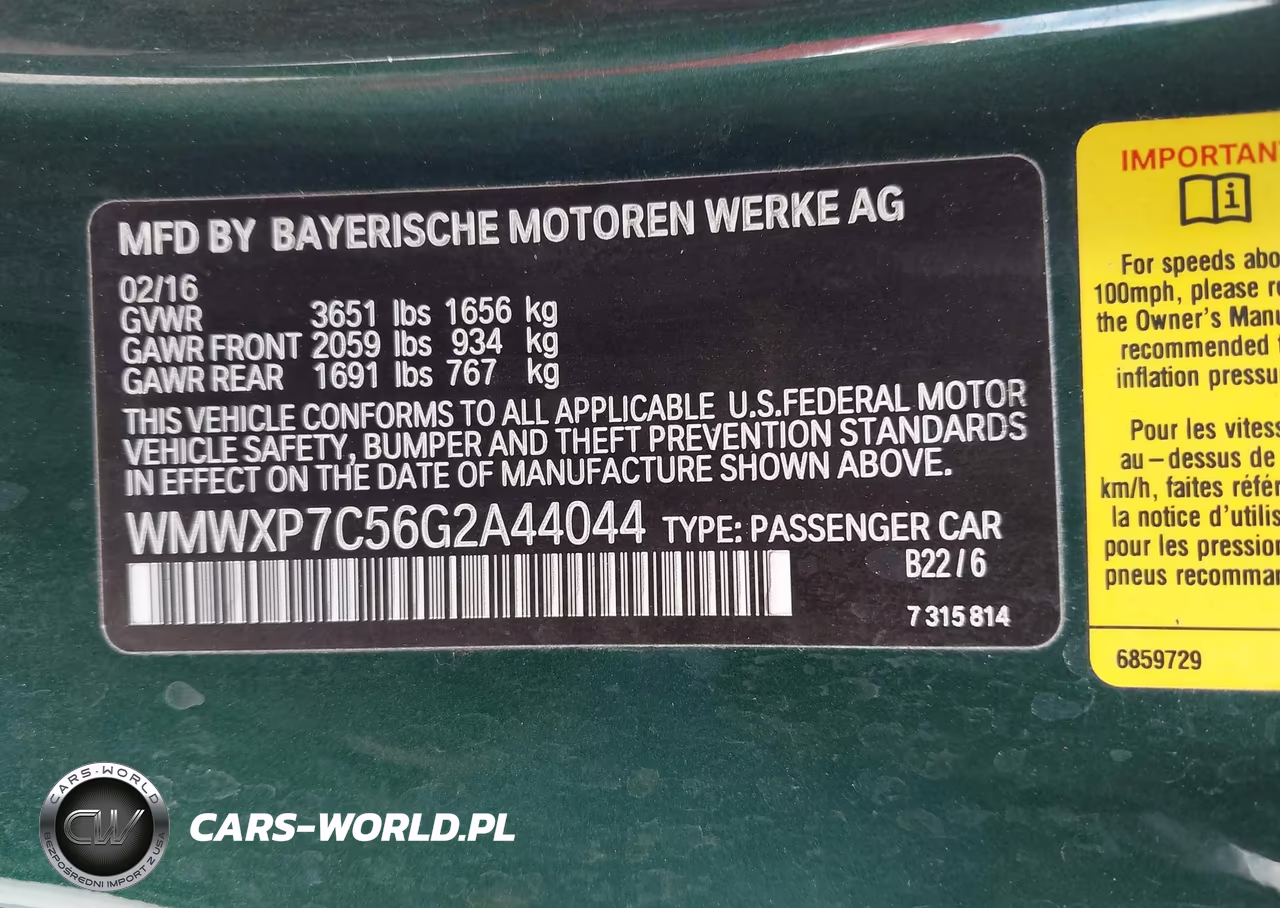 2016 Mini Hardtop Cooper S VIN:WMWXP7C56G2A44044 - 9