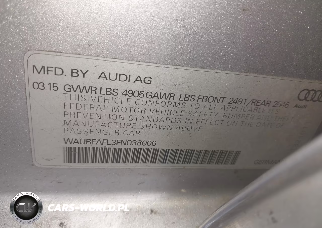 2015 Audi A4 2.0T Premium VIN:WAUBFAFL3FN038006 - 9