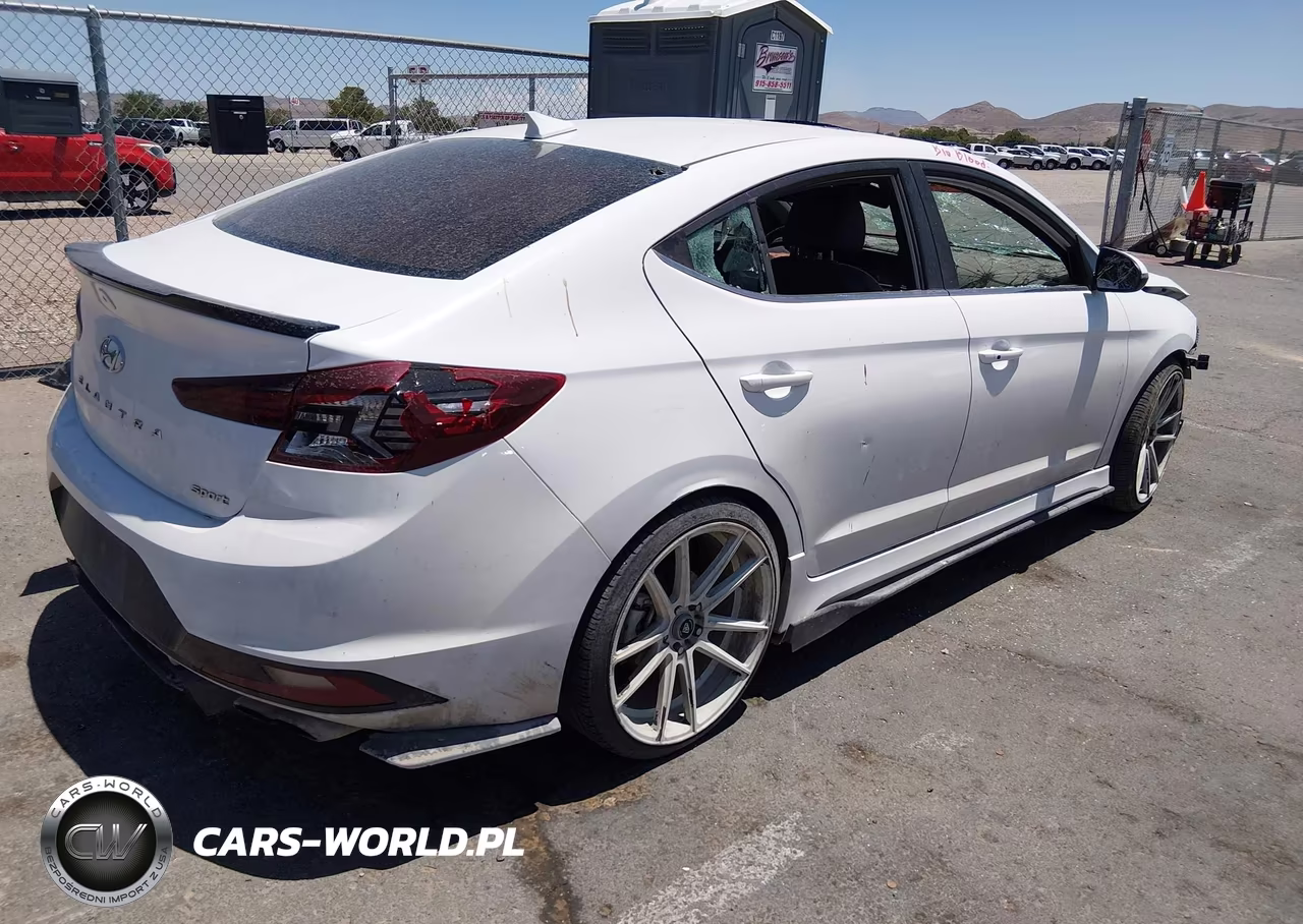2020 Hyundai Elantra Sport VIN:KMHD04LBXLU012316 - 4