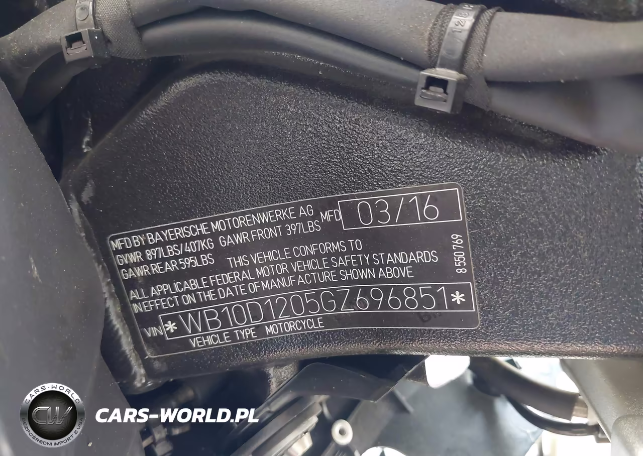 2016 BMW S 1000 R VIN:WB10D1205GZ696851 - 10
