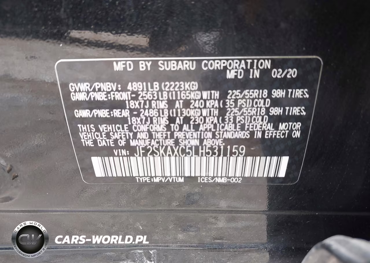 2020 Subaru Forester Touring VIN:JF2SKAXC5LH531159 - 9