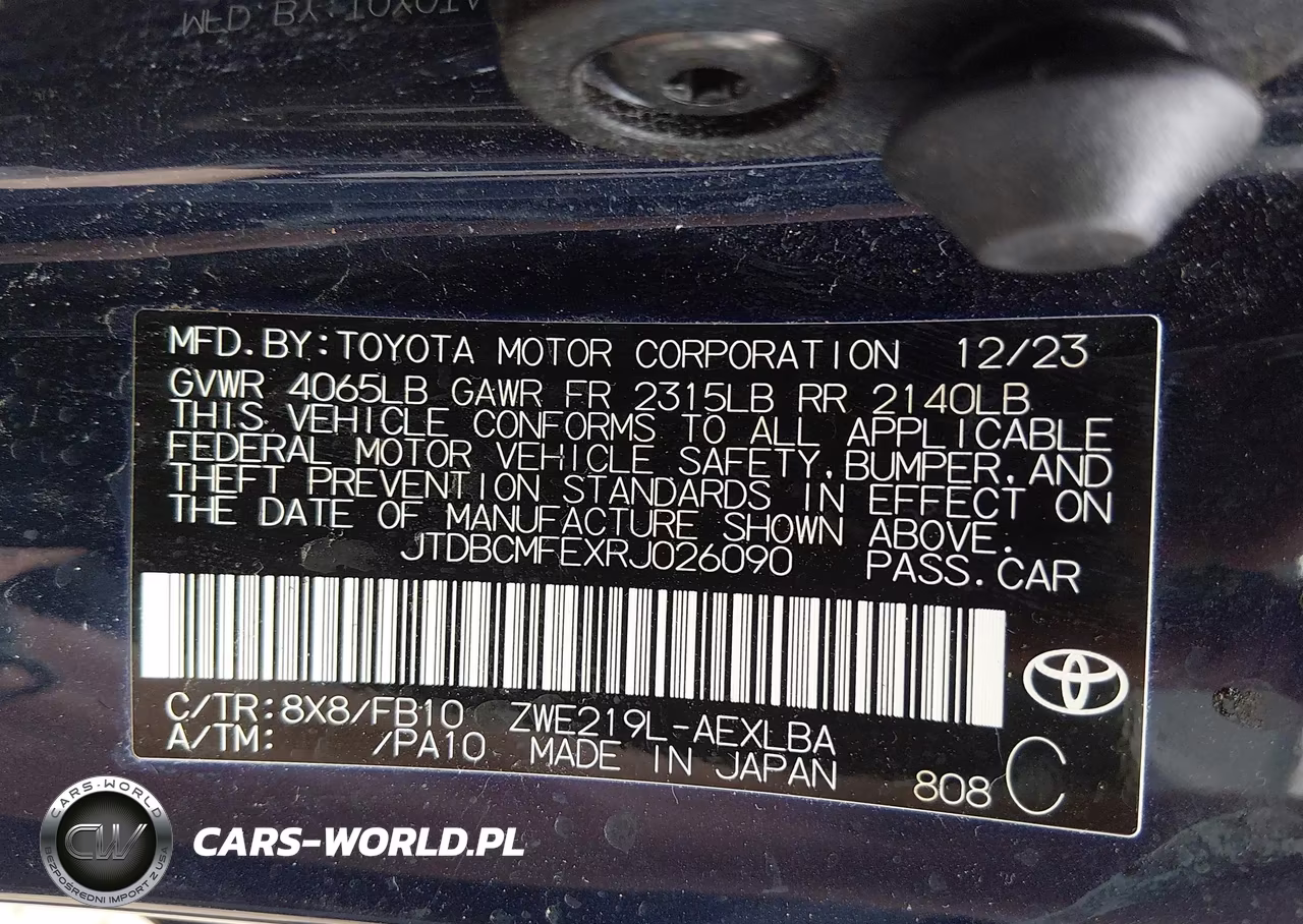 2024 Toyota Corolla Hybrid Le VIN:JTDBCMFEXRJ026090 - 9