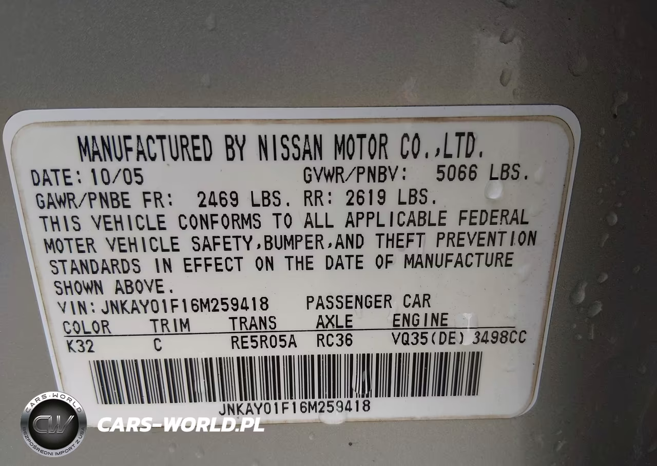 2006 Infiniti M35X VIN:JNKAY01F16M259418 - 9