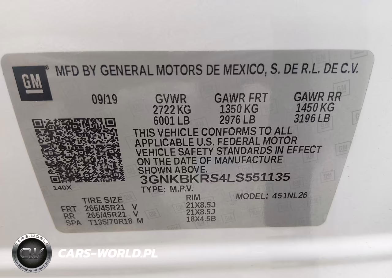 2020 Chevrolet Blazer Awd Rs VIN:3GNKBKRS4LS551135 - 9
