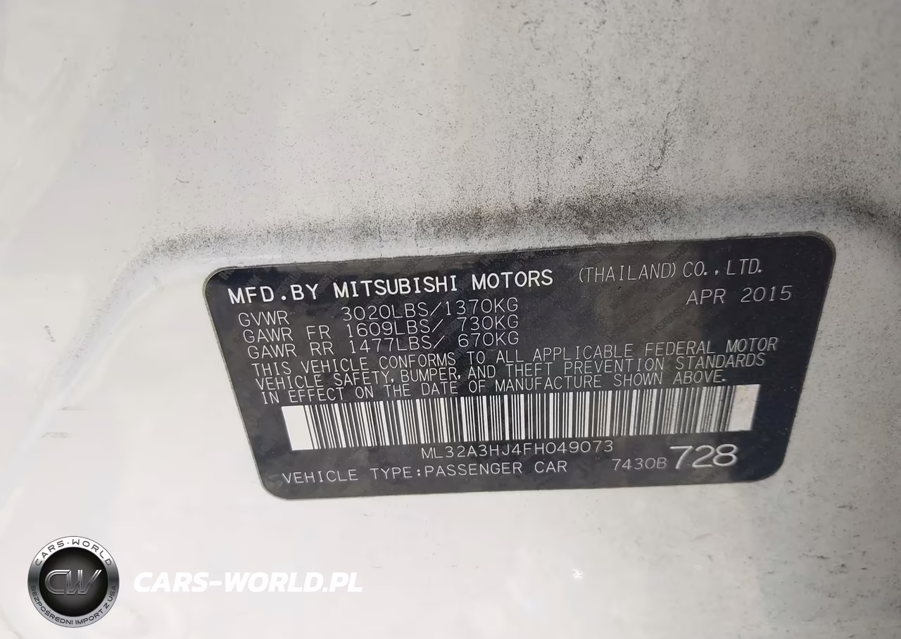 2015 Mitsubishi Mirage De VIN:ML32A3HJ4FH049073 - 9