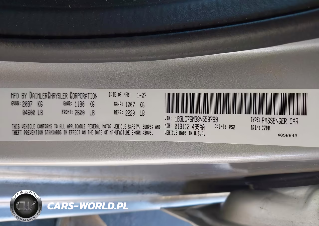 2008 Dodge Avenger R-T VIN:1B3LC76M38N559789 - 9