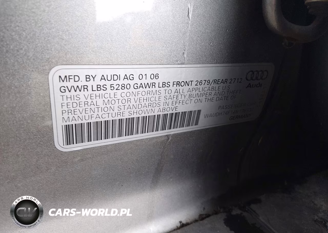 2006 Audi A6 3.2 VIN:WAUDH74F16N138933 - 9