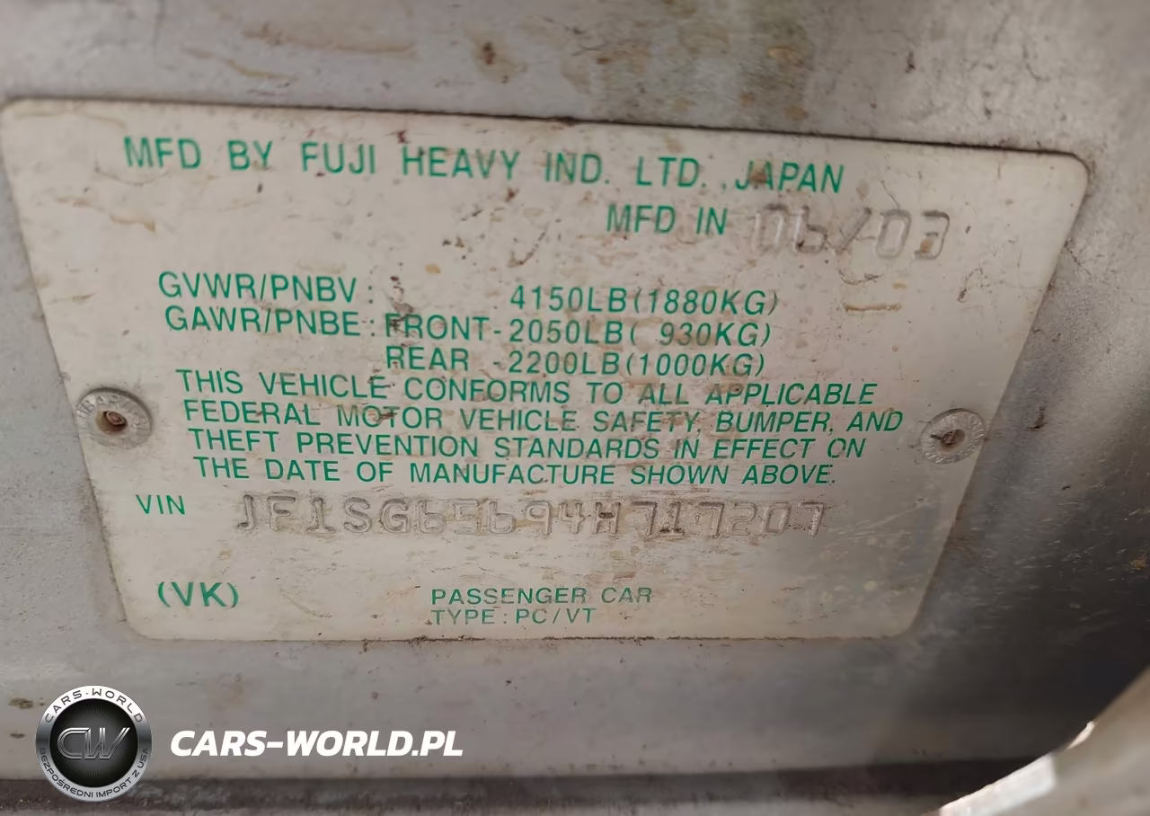 2004 Subaru Forester 2.5Xs VIN:JF1SG65694H717207 - 9