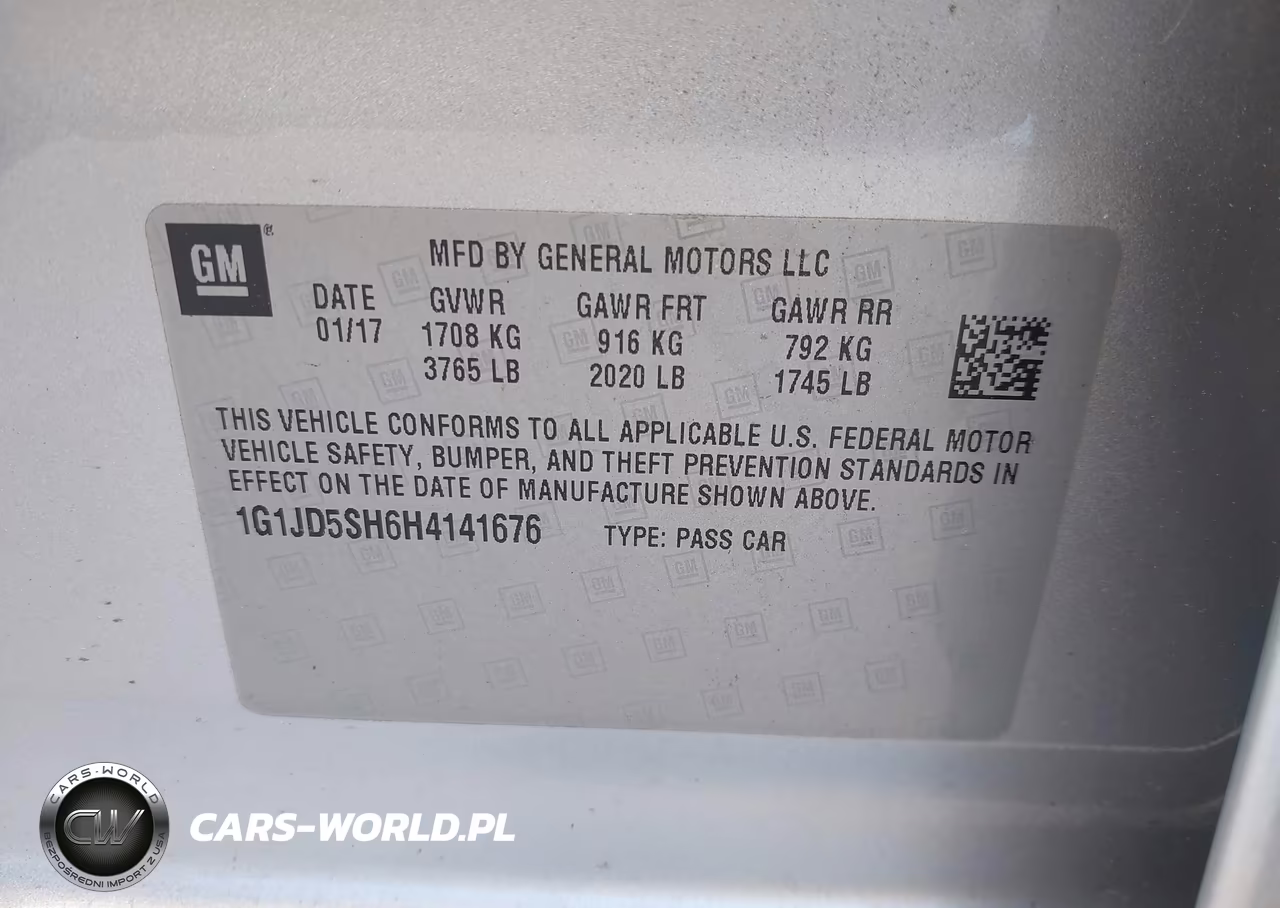 2017 Chevrolet Sonic Lt Auto VIN:1G1JD5SH6H4141676 - 9