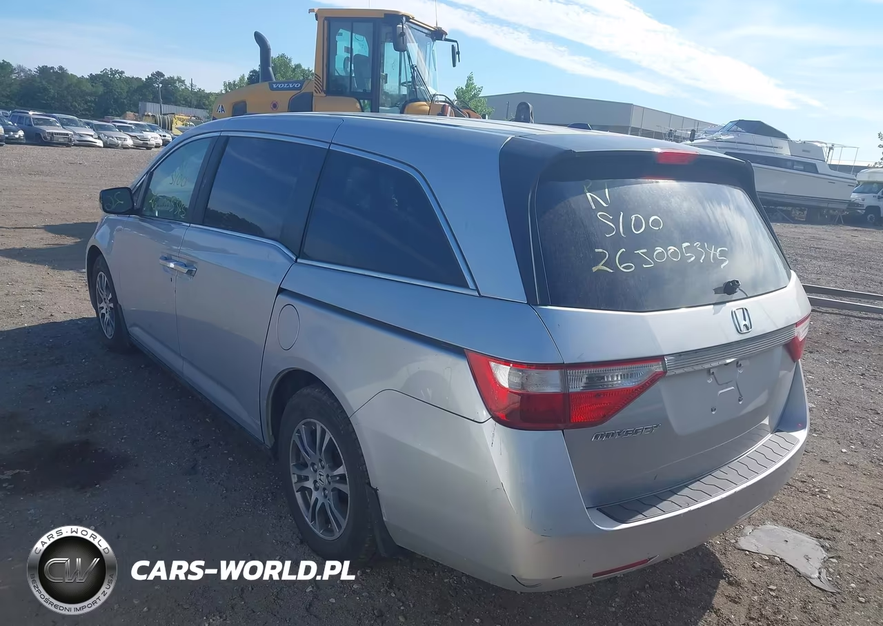 2013 Honda Odyssey Ex-L VIN:5FNRL5H68DB053802 - 3