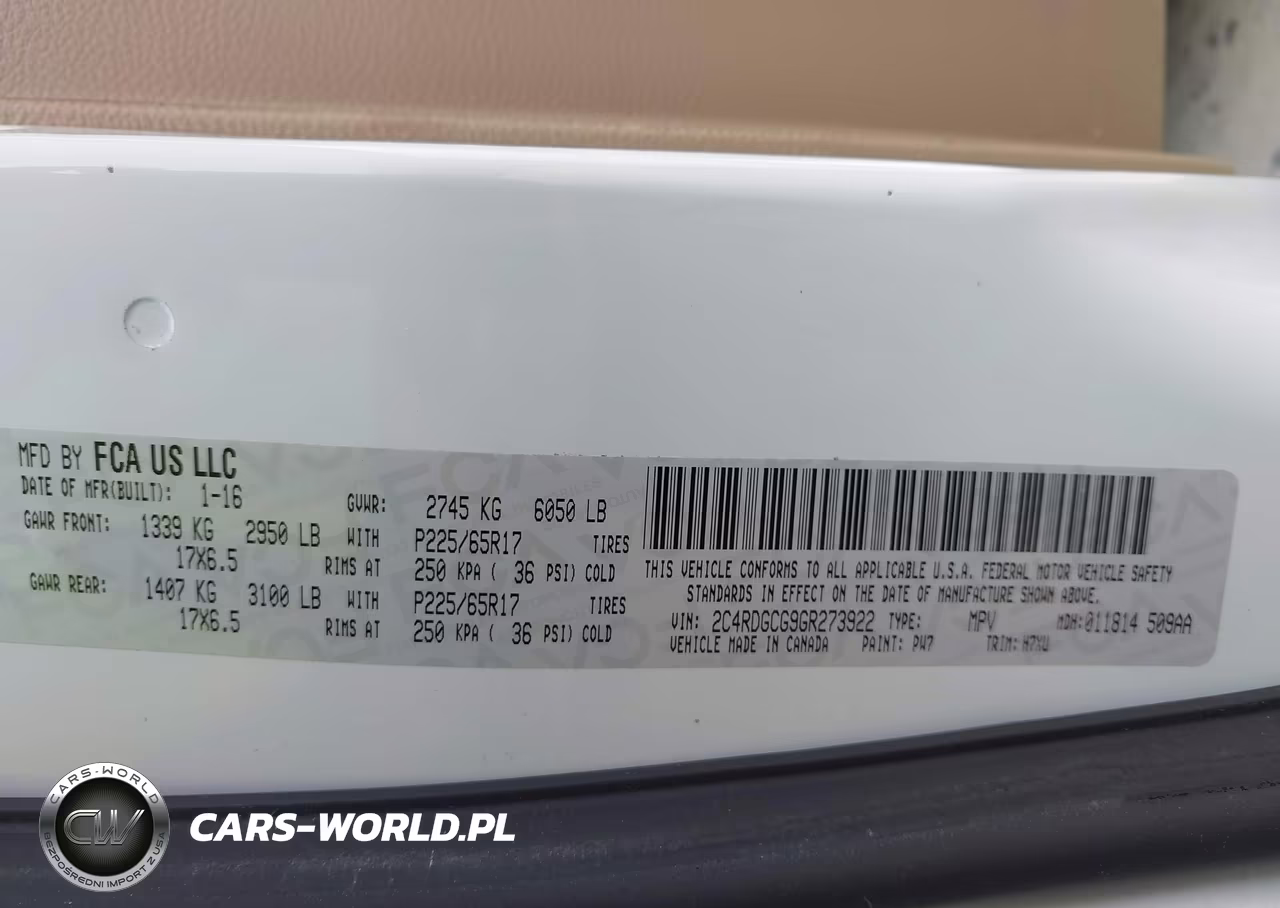 2016 Dodge Grand Caravan Sxt VIN:2C4RDGCG9GR273922 - 9