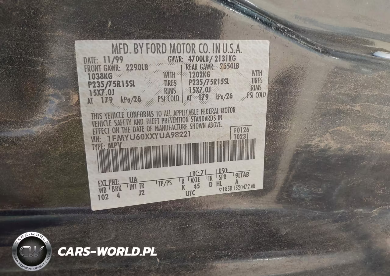 2000 Ford Explorer Sport VIN:1FMYU60XXYUA98221 - 9