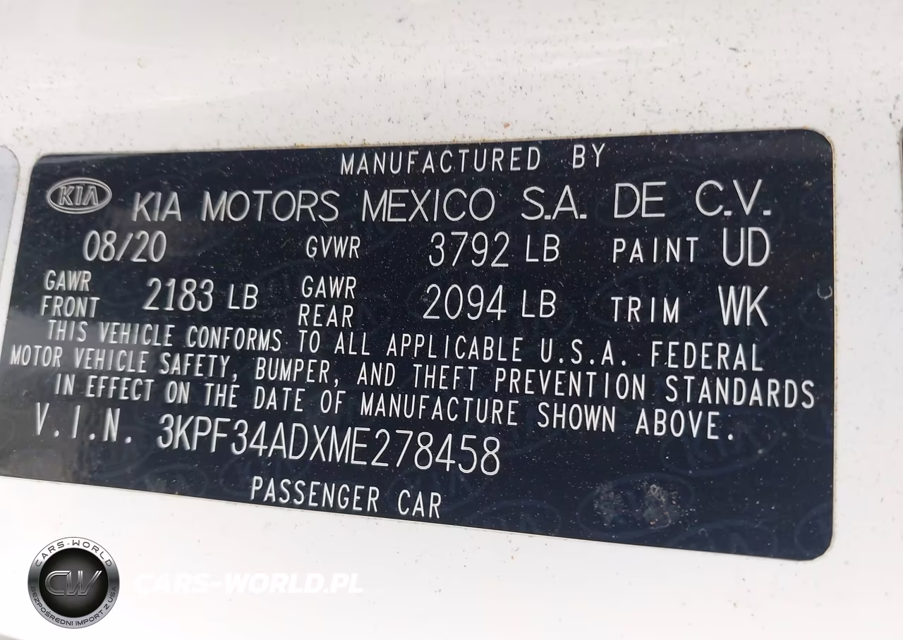 2021 Kia Forte Gt-Line VIN:3KPF34ADXME278458 - 9