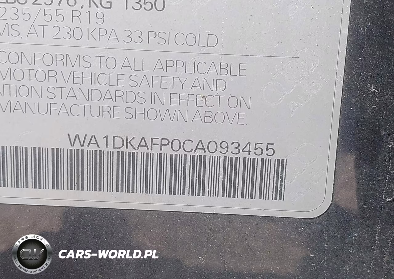 2012 Audi Q5 3.2 Premium Plus VIN:WA1DKAFP0CA093455 - 9