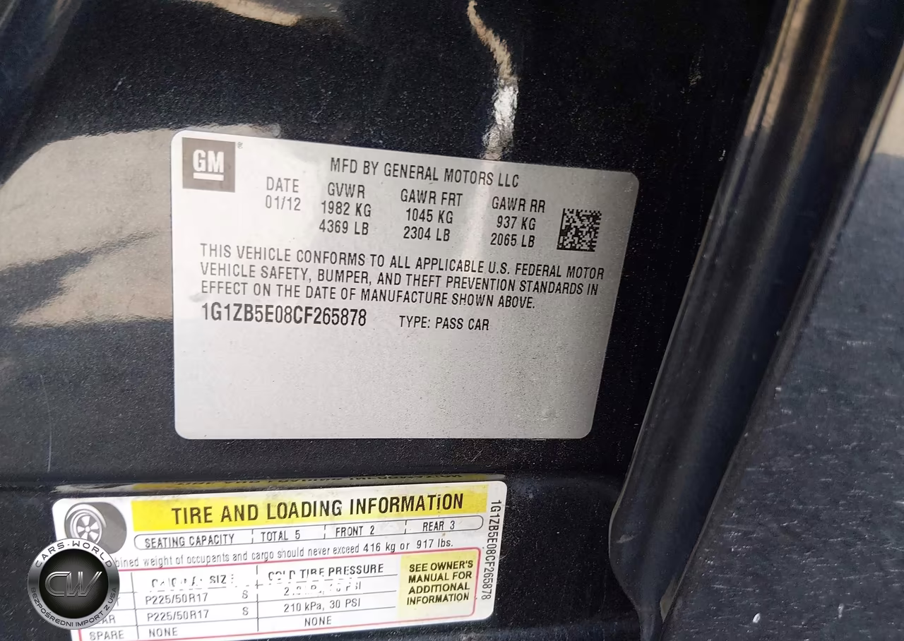 2012 Chevrolet Malibu Ls VIN:1G1ZB5E08CF265878 - 9