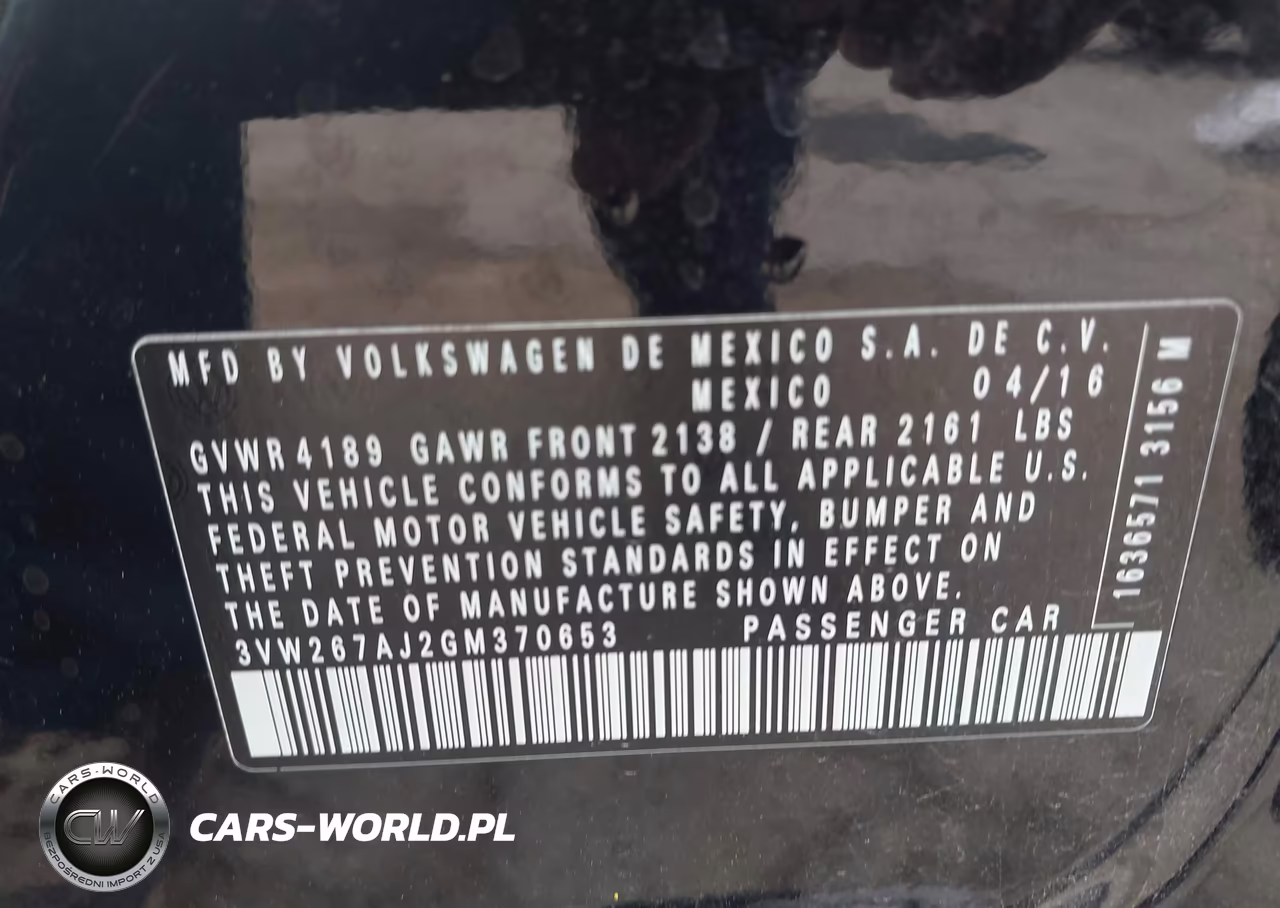 2016 Volkswagen Jetta 1.4T S VIN:3VW267AJ2GM370653 - 9