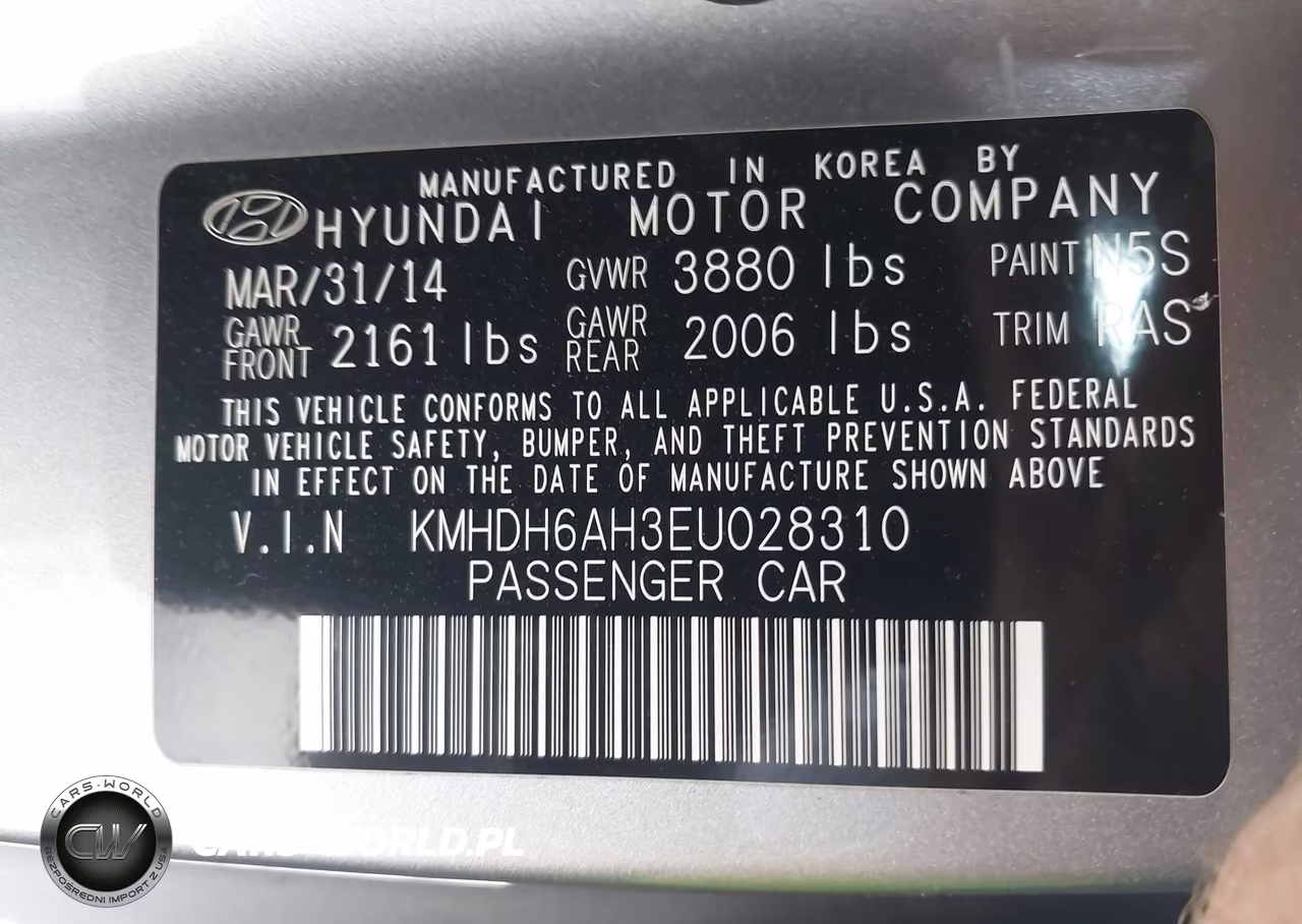 2014 Hyundai Elantra VIN:KMHDH6AH3EU028310 - 9