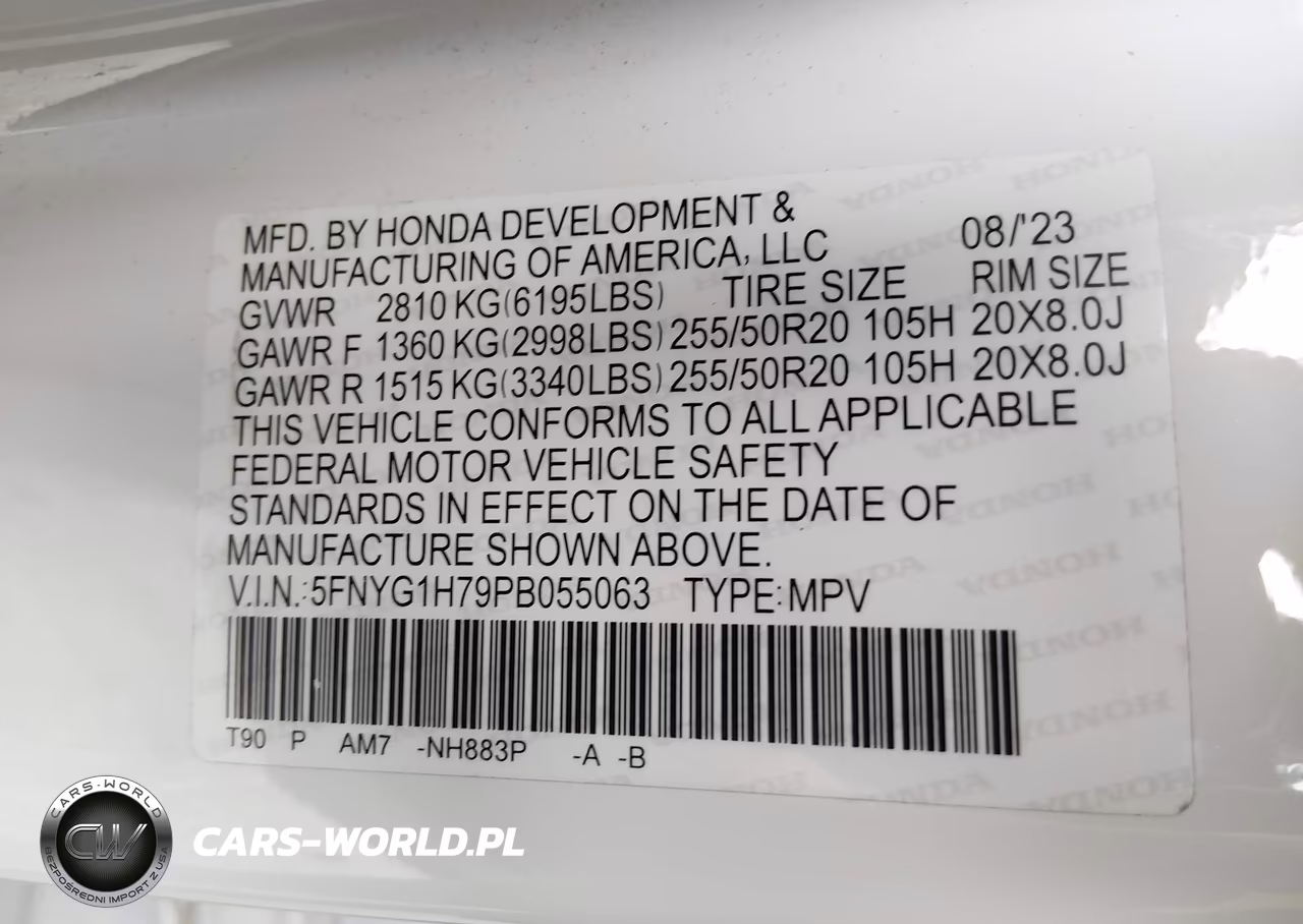 2023 Honda Pilot Awd Touring VIN:5FNYG1H79PB055063 - 9