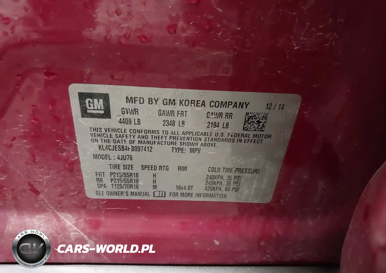 2015 Buick Encore VIN:KL4CJESB4FB097412 - 9