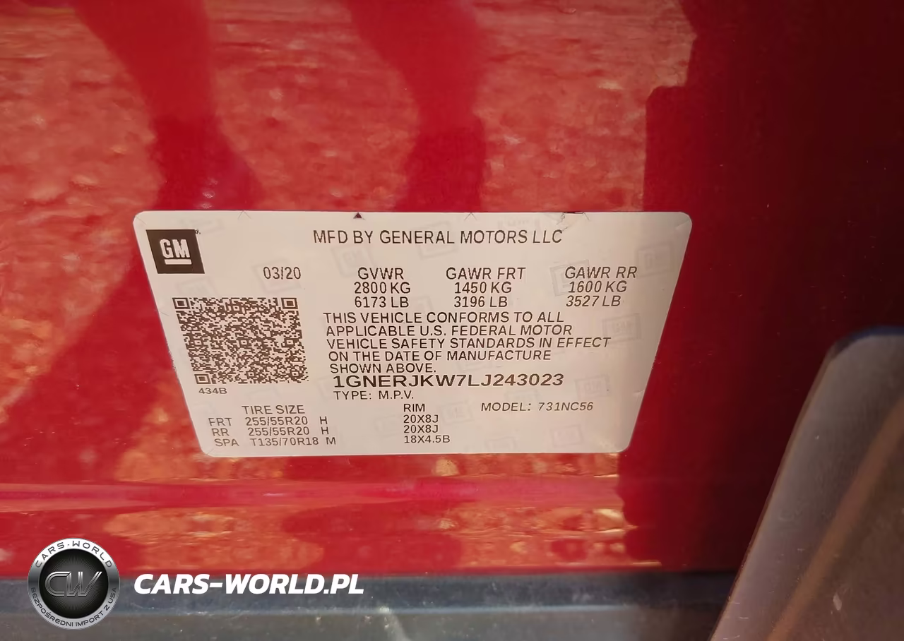 2020 Chevrolet Traverse Fwd Rs VIN:1GNERJKW7LJ243023 - 9