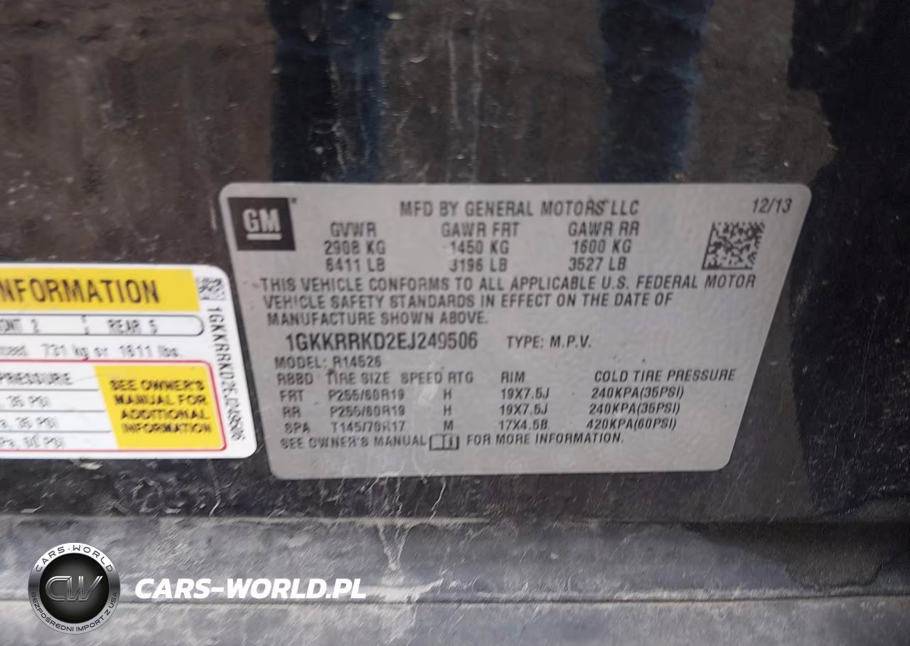 2014 GMC Acadia Slt-1 VIN:1GKKRRKD2EJ249506 - 9