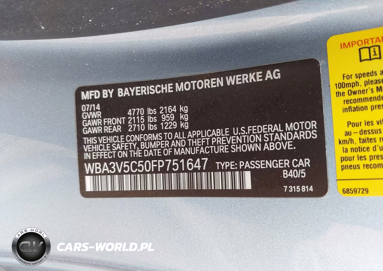 2015 BMW 428I VIN:WBA3V5C50FP751647 - 9