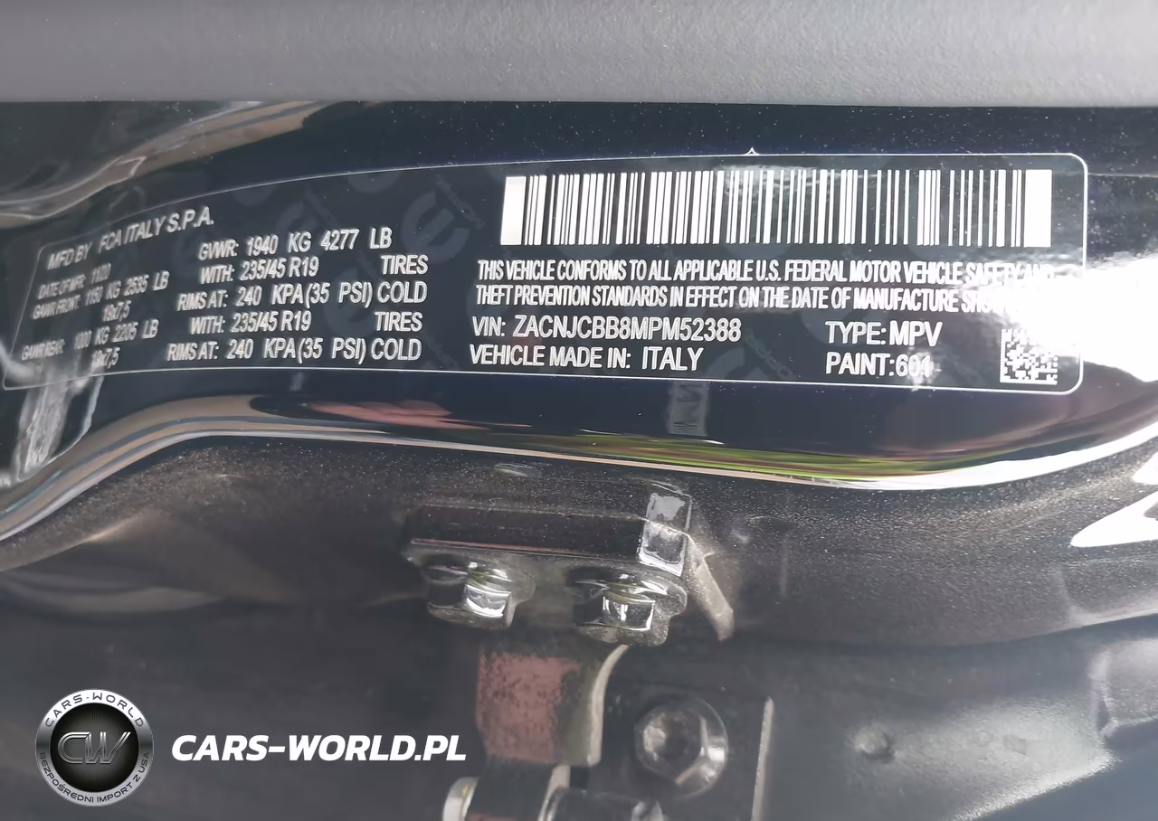 2021 Jeep Renegade Latitude Fwd VIN:ZACNJCBB8MPM52388 - 9