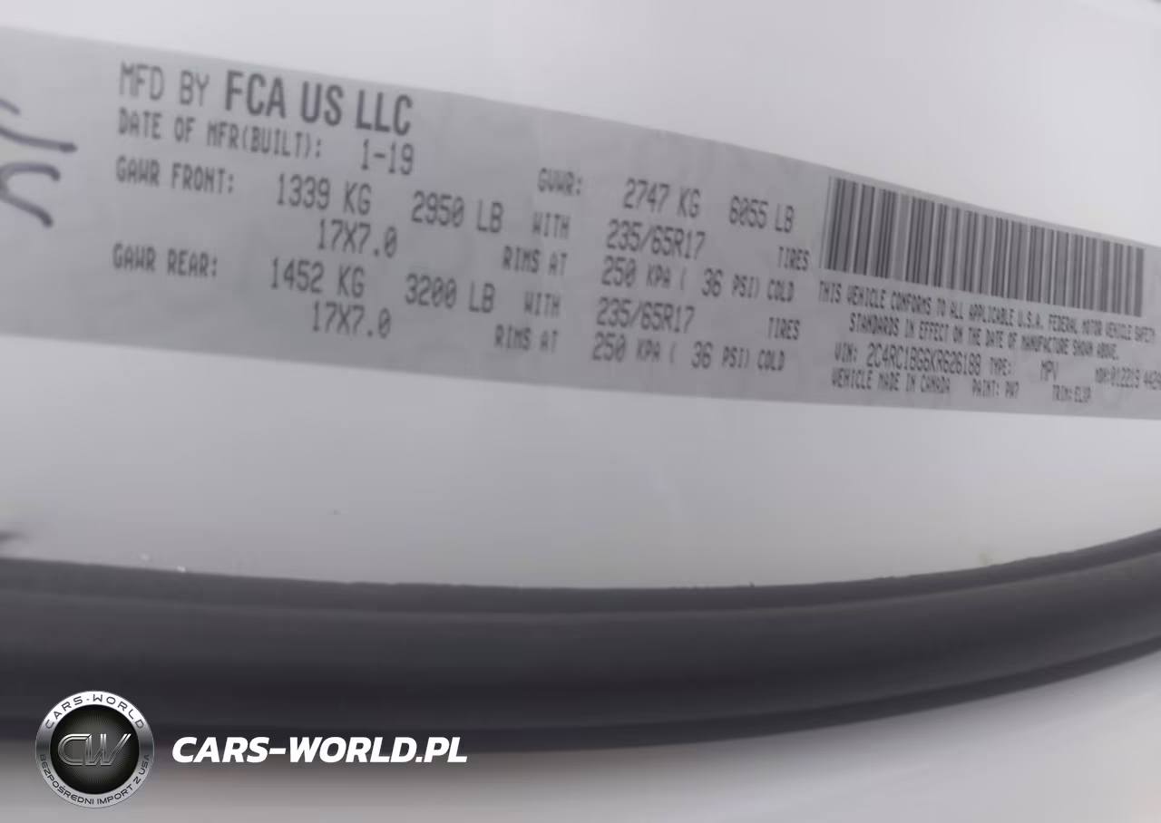 2019 Chrysler Pacifica Touring L VIN:2C4RC1BG6KR626188 - 9