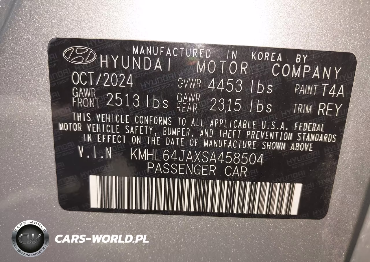 2025 Hyundai Sonata Sel VIN:KMHL64JAXSA458504 - 9