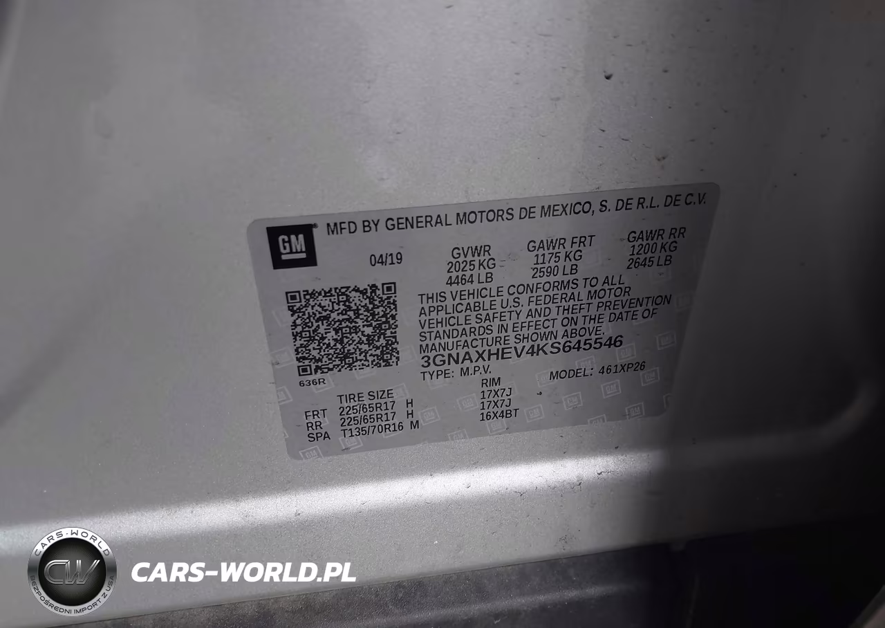 2019 Chevrolet Equinox Ls VIN:3GNAXHEV4KS645546 - 9